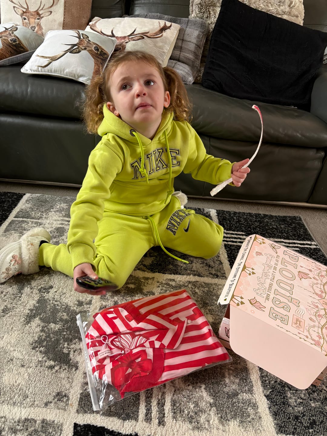 Customer photo review of P.Louise Kids Christmas Pyjamas