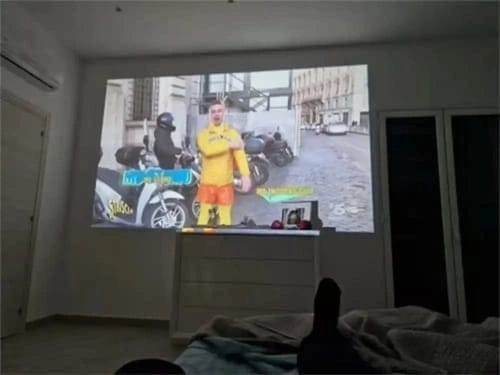 Customer photo review of Arcade Vision Projector