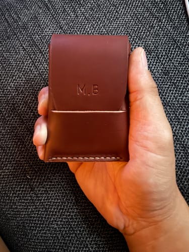 Customer photo review of Slimmad plånbok i äkta läder