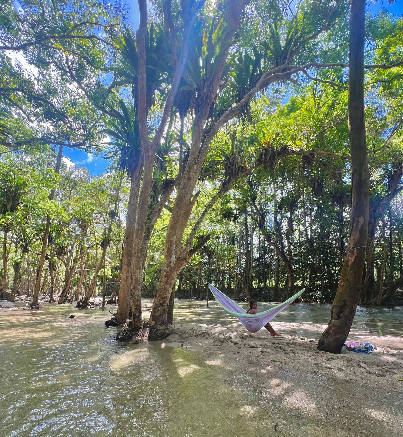 Customer photo review of Lightweight Double Hammock