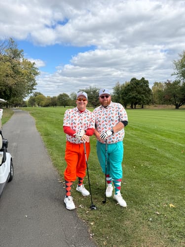 Customer photo review of Cocky Rooster Men's Polo - White