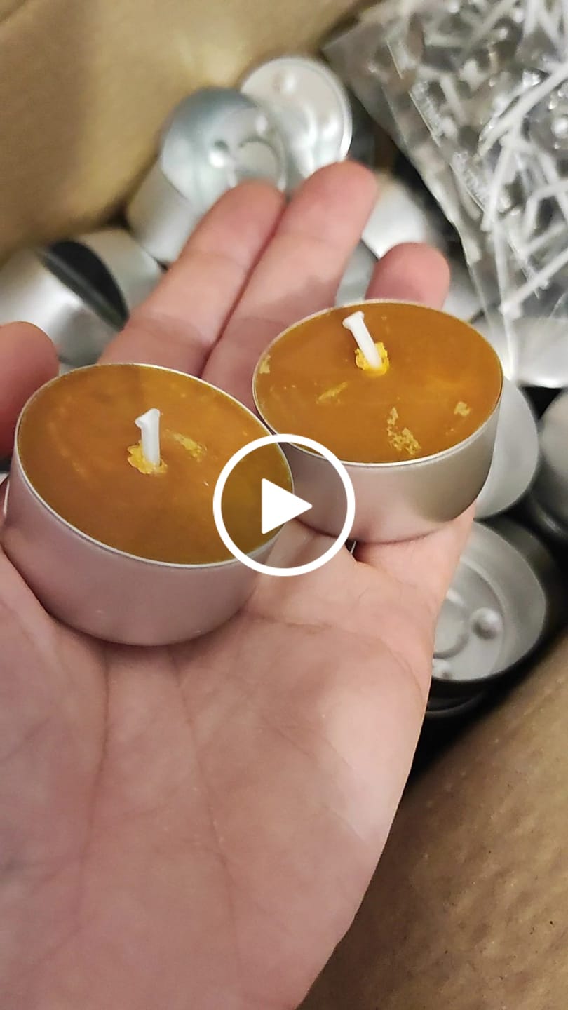 Customer video review of ENVASES PARA VELAS DE TÉ
