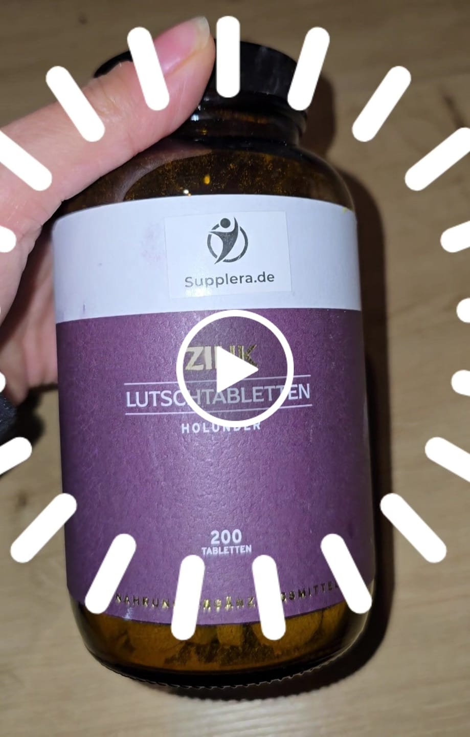 Customer video review of Lutschtabletten Zink Holunder
