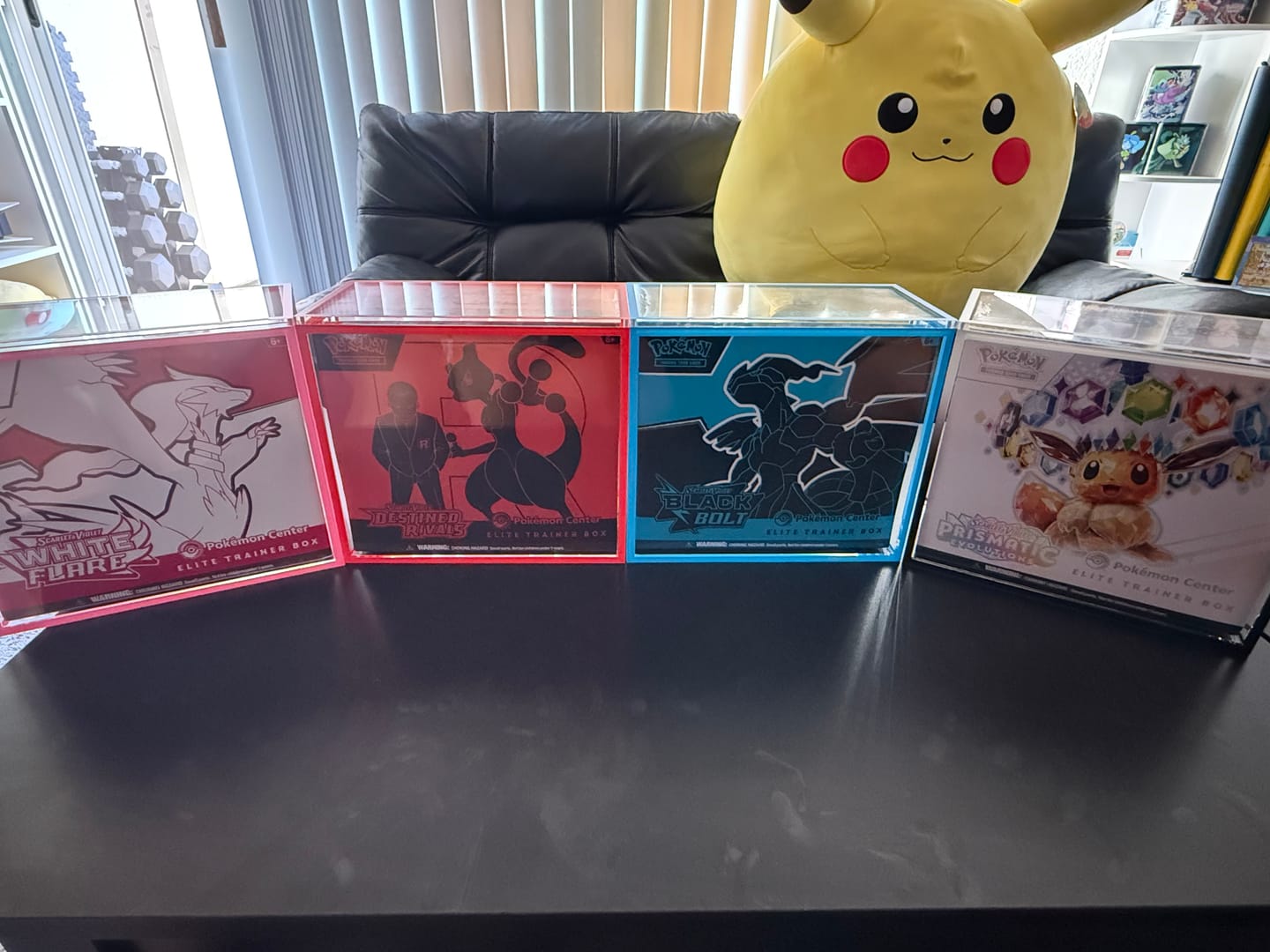 Customer photo review of Premium Colored Acrylic Pokemon Elite Trainer Box Case