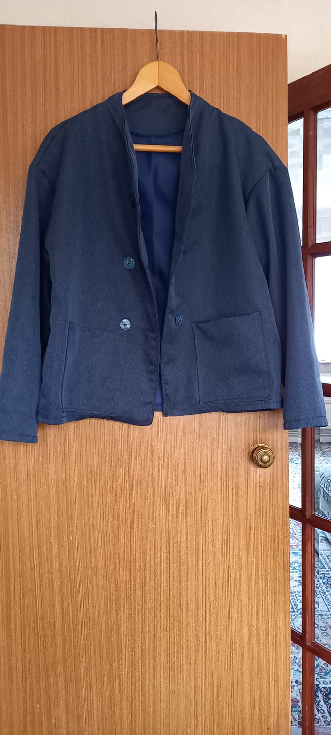 Customer photo review of Muted Herringbone Suiting Fabric