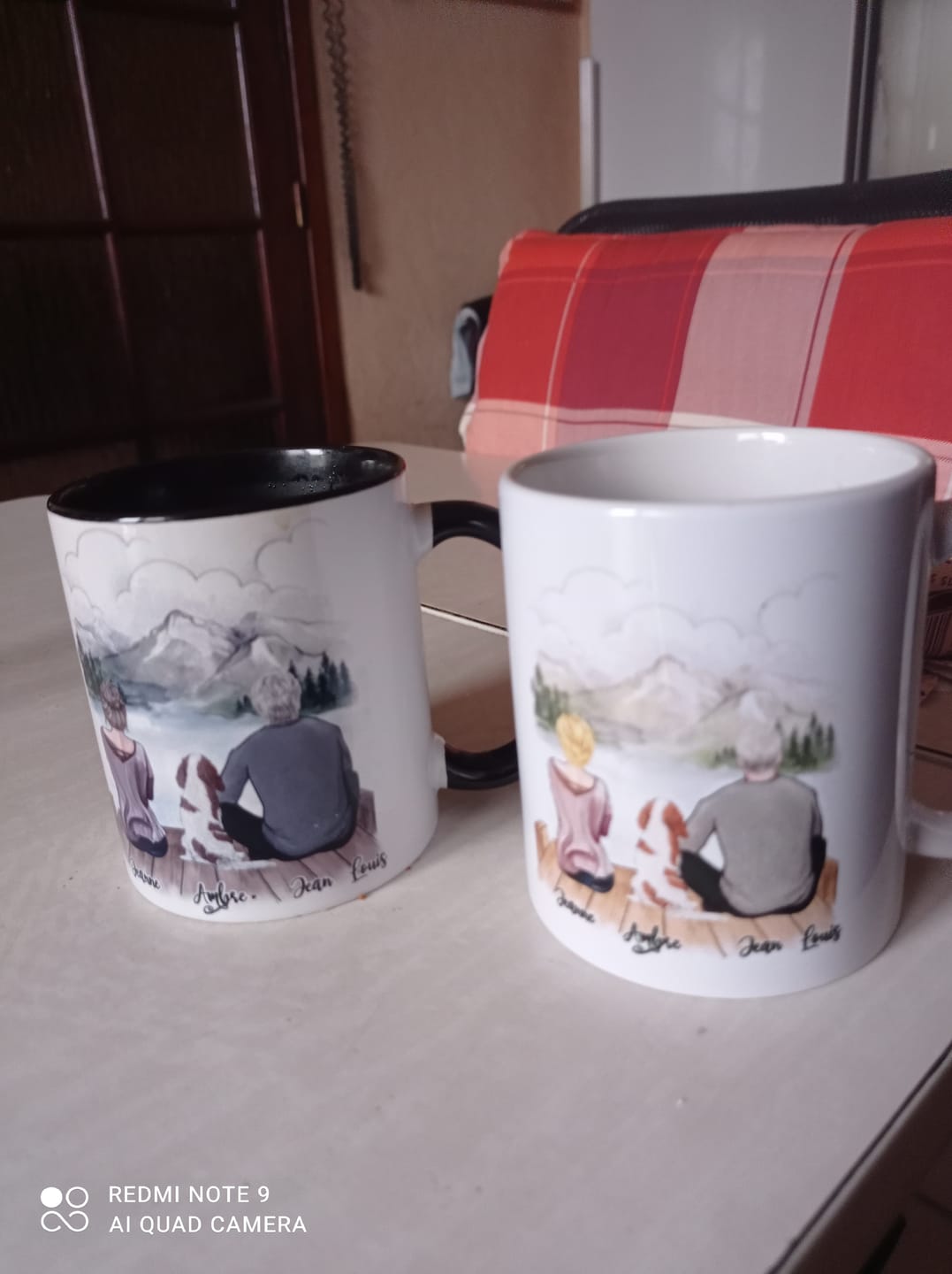 Customer photo review of Couple & Chien | Mug Personnalisé