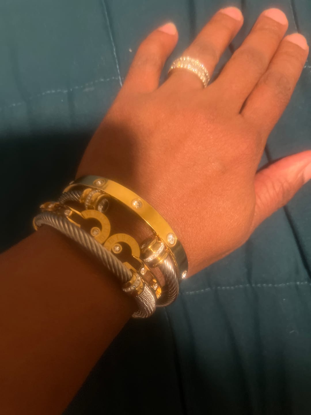 Customer photo review of Ana Lucia Bracelet Stack