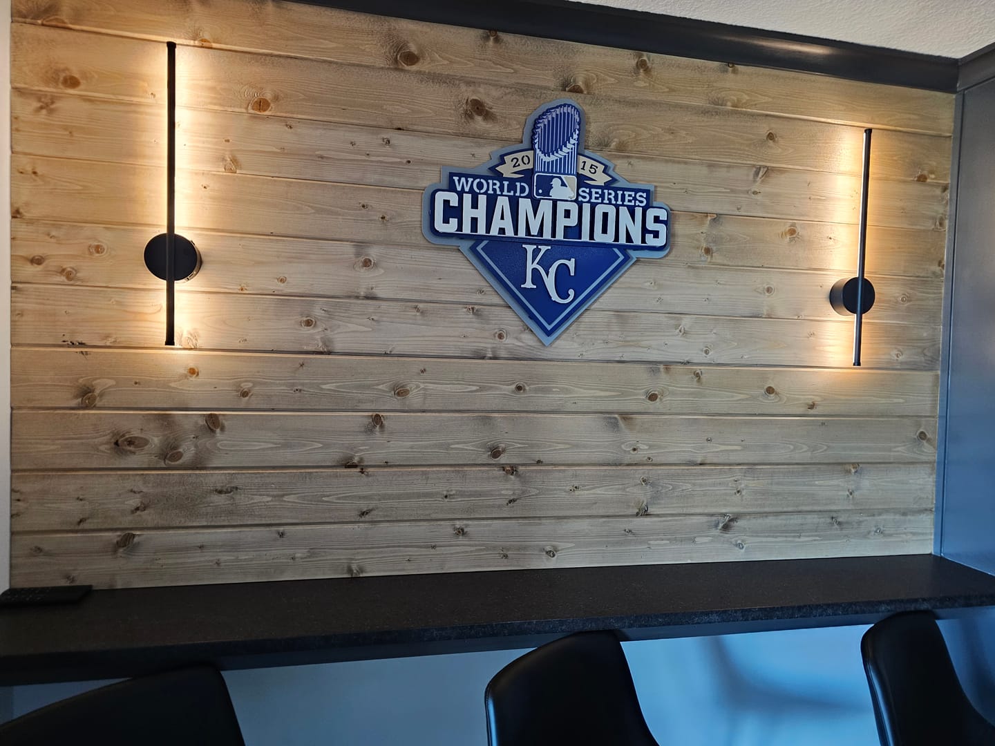 Customer photo review of Kansas City Royals 2015 World Series 3D Vintage Metal Wall Art