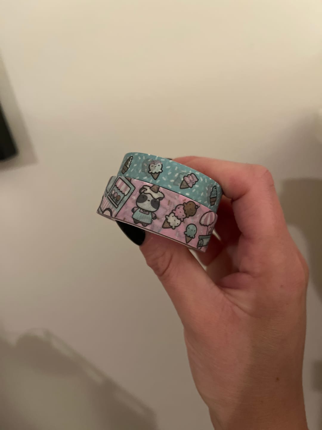 Customer photo review of Icecream Date Washi Tapes (Set of 2)