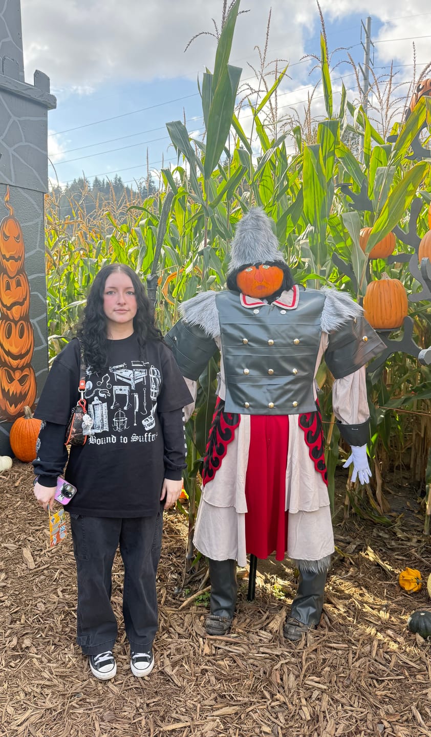 Customer photo review of Bound to Suffer Oversized Tee