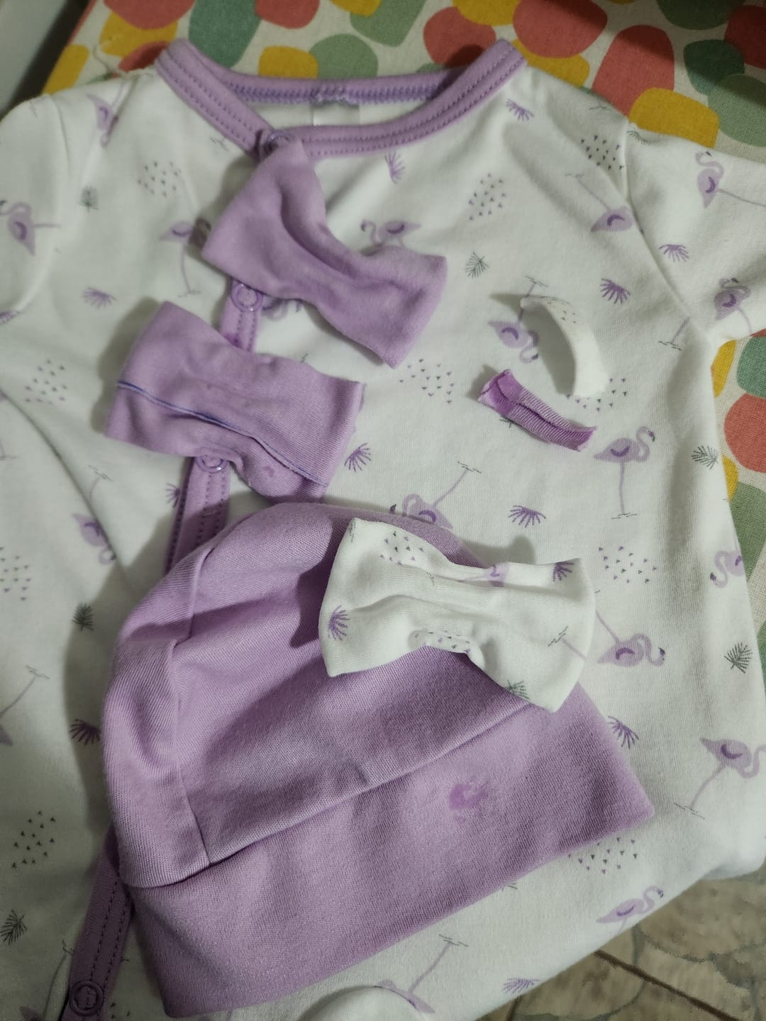 Customer photo review of Osito Lila Lazo 100% Algodón Peruano