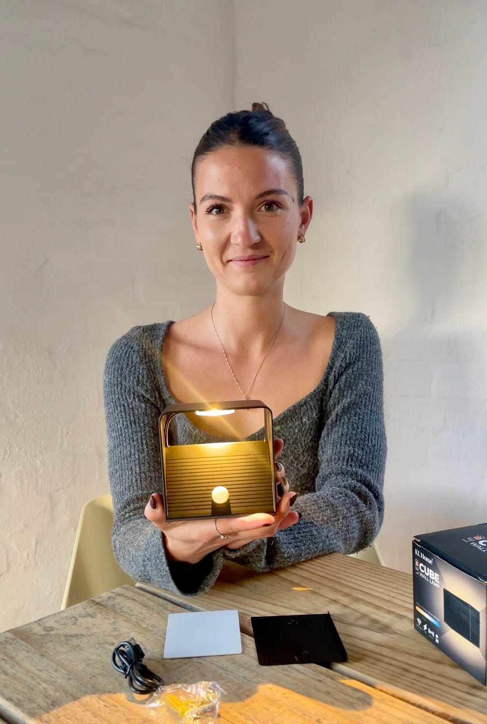 Customer photo review of CUBE™ Wall lamp | Rechareable