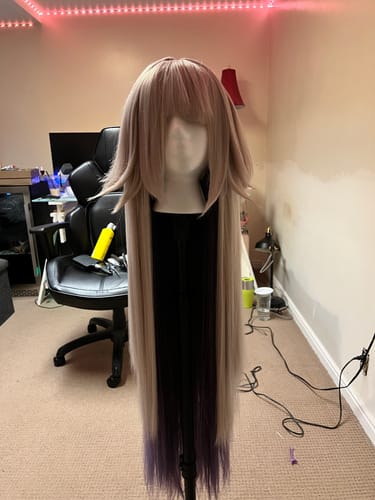 Customer photo review of Honkai: Star Rail The Herta Long Purple Hair Basic Wig