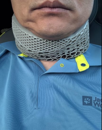 Customer photo review of CervicalEase Neck Support