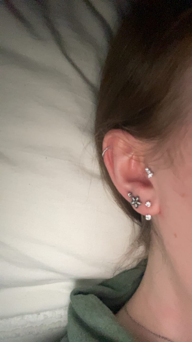 Customer photo review of Roxi U hoop silver