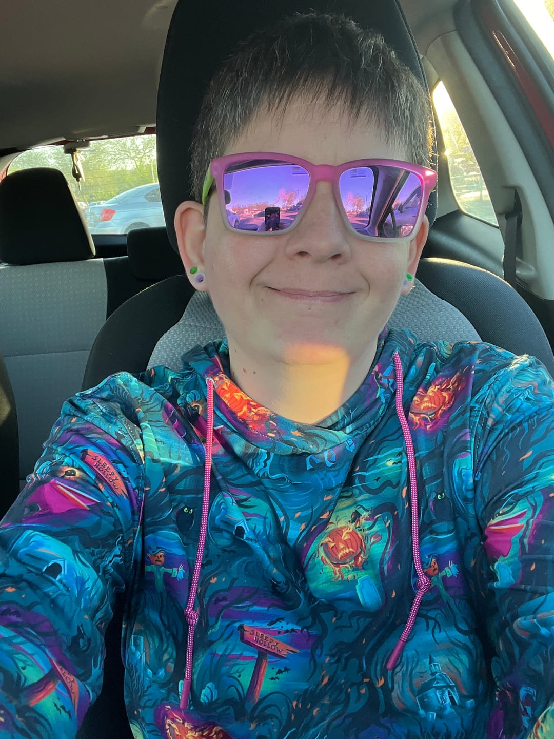 Customer photo review of Disney "Headless Havoc" – Performance Hoodie