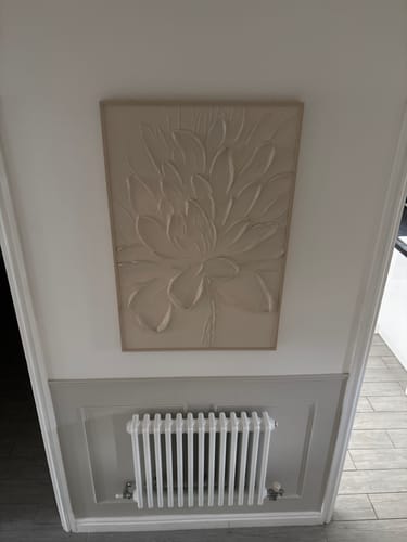 Customer photo review of Flower Textured Painting Canvas #FP059