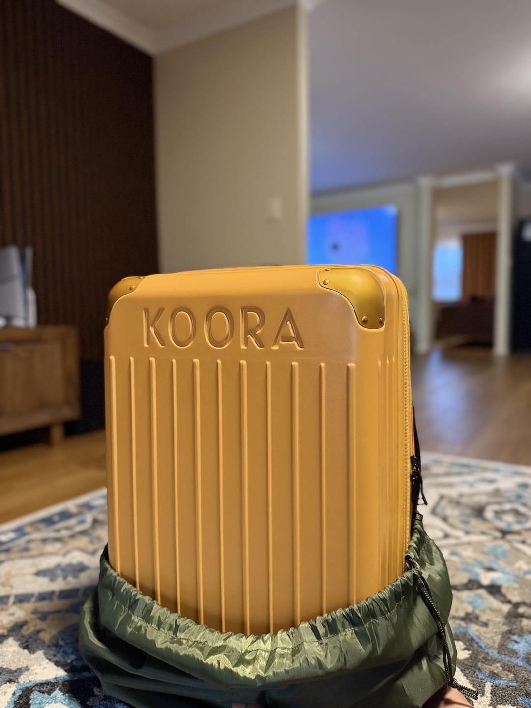 Customer photo review of Eco Lite Expandable 3-Piece Luggage Set- Red | Blue | Yellow