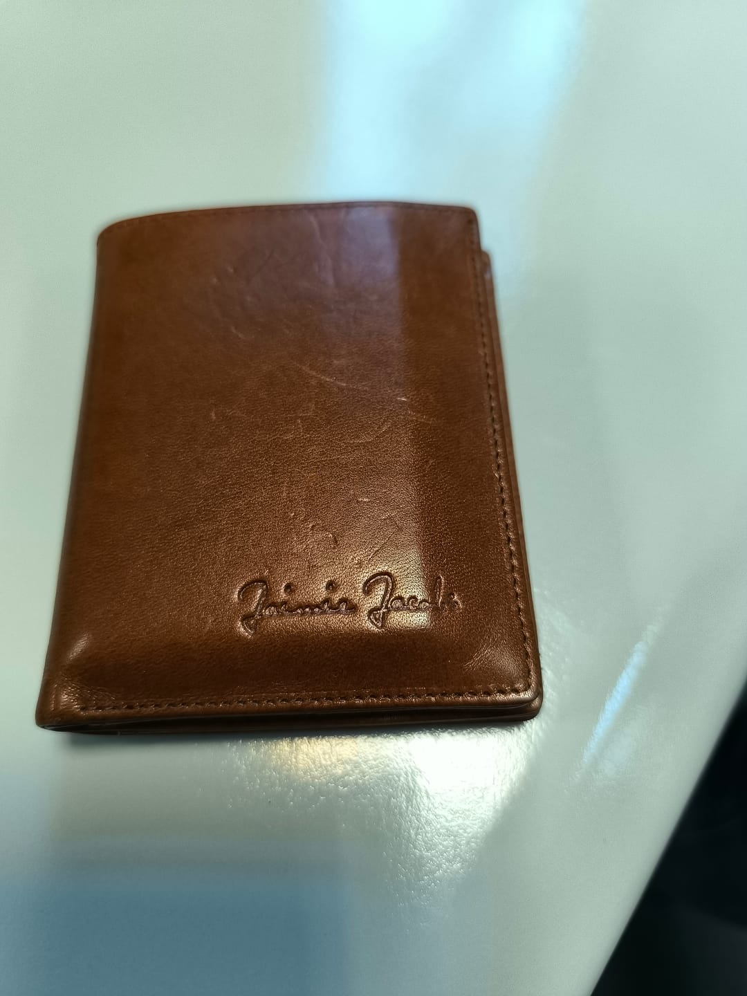 Customer photo review of Slimstar - slim wallet with large coin pocket