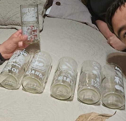 Customer photo review of Dentistas - Juego de 6 Vasos de 500 ml