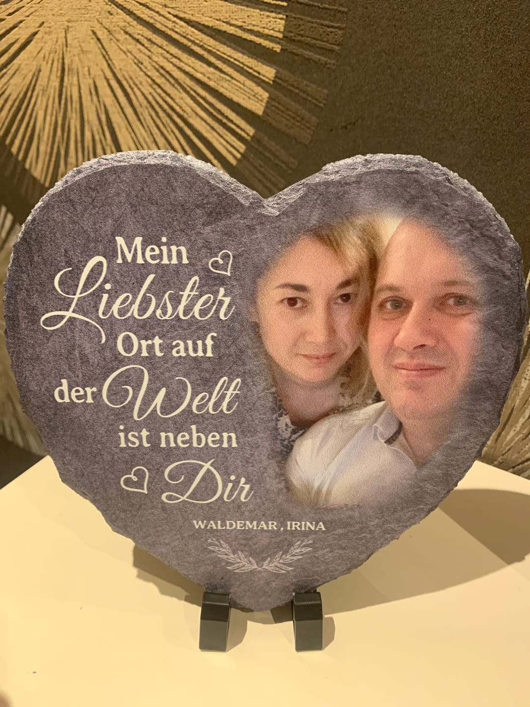 Customer photo review of Neben dir - Paar-Schieferherz