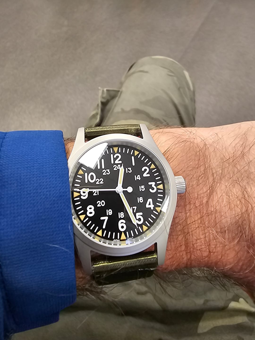 Customer photo review of The "Daily Beater" Field Watch
