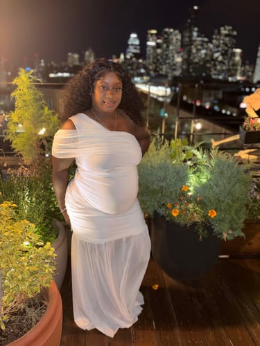 Customer photo review of Amina Maxi Dress