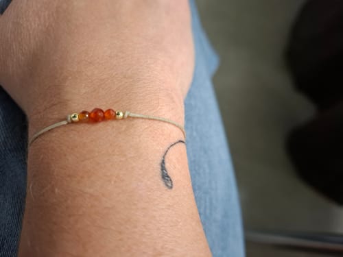 Customer photo review of Karneol Armband - Naturband