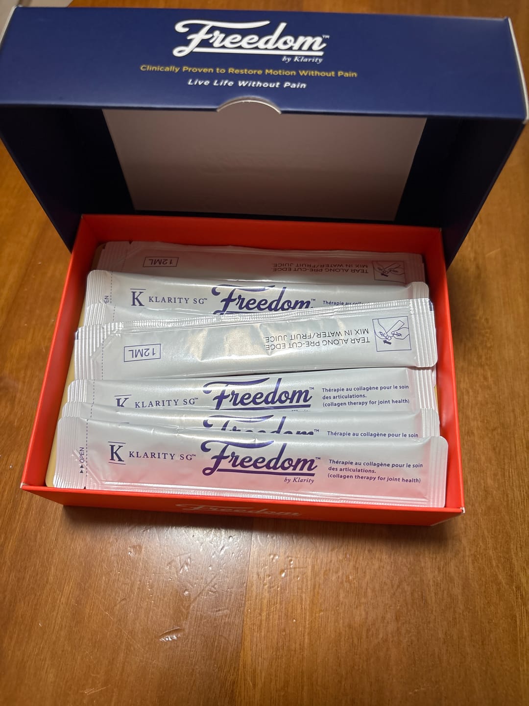 Customer photo review of Freedom by KlaritySGᵀᴹ - Medical Grade Bioactive Collagen Peptides to heal Joint pain