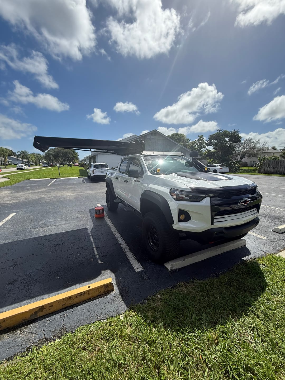 Customer photo review of OPENROAD 90-Degree Quick-open Awning