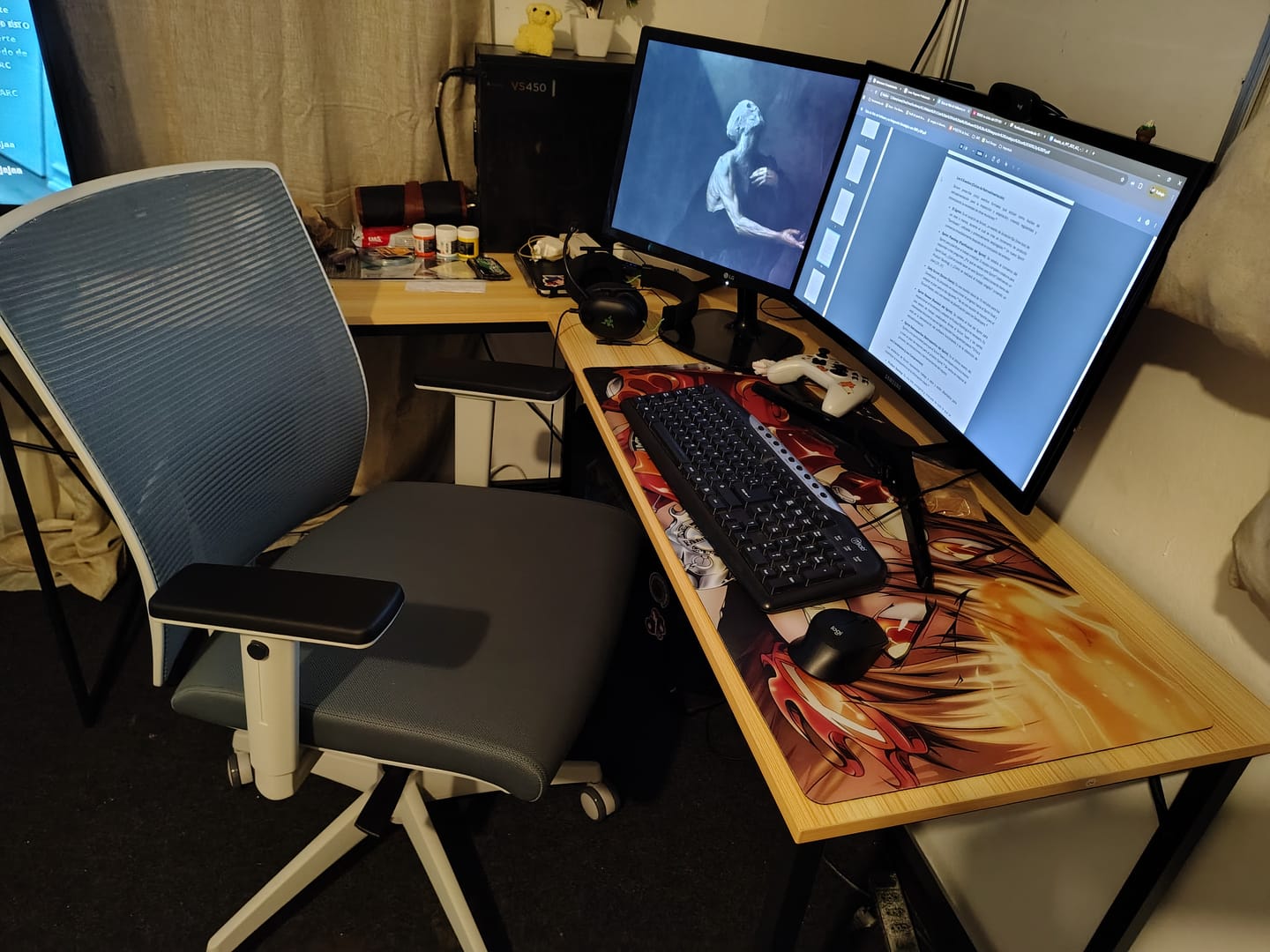 Customer photo review of Silla Escritorio Taylor Pro Gris Claro