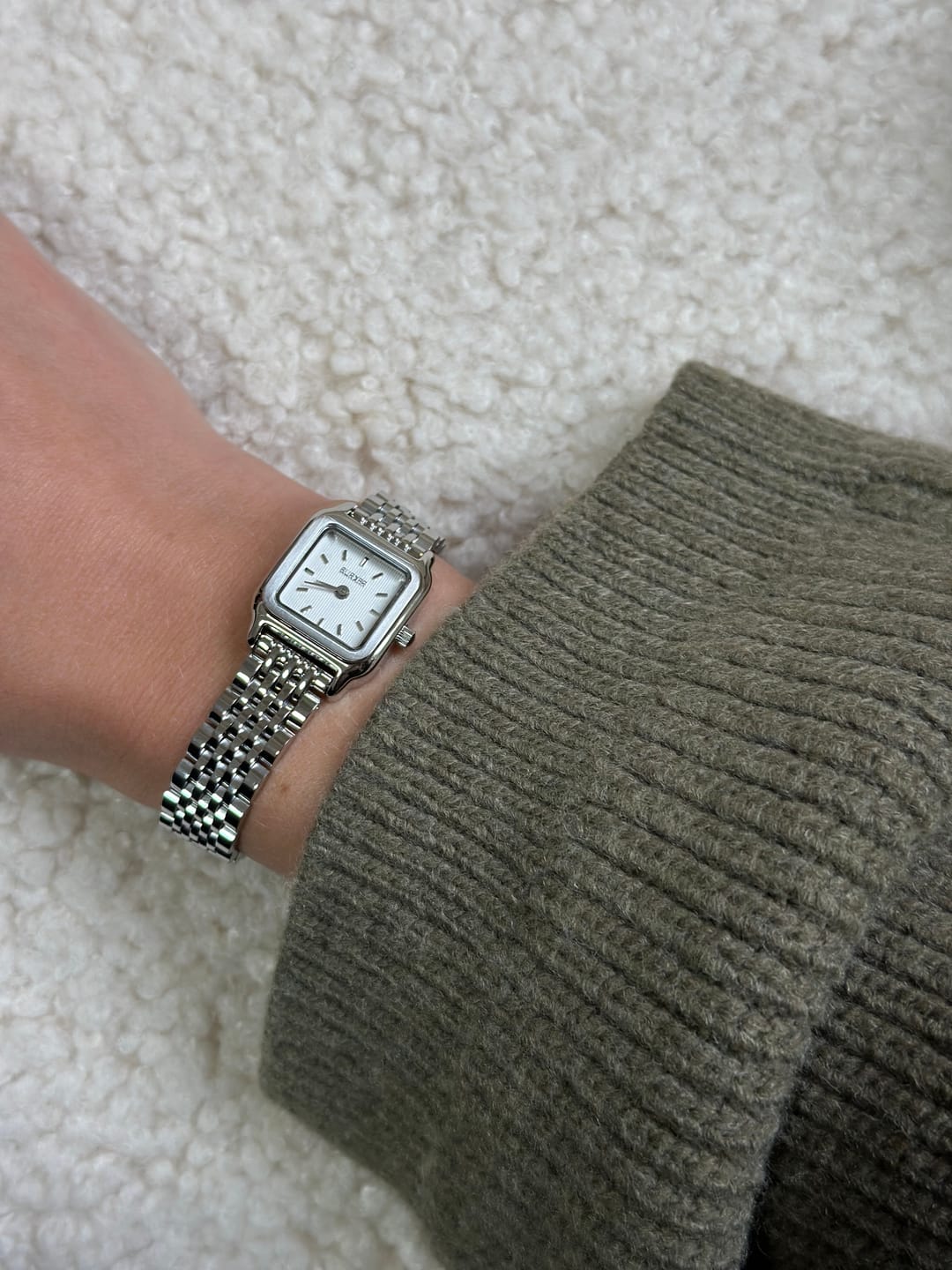 Customer photo review of Macy Petite Silver White