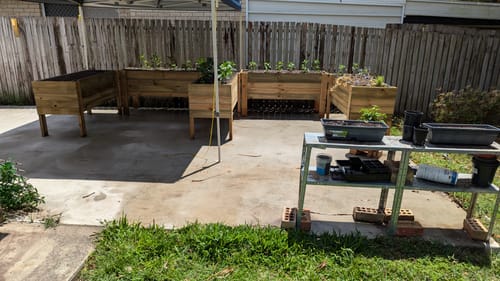 Customer photo of their LARGE Raised Garden Bed on Legs