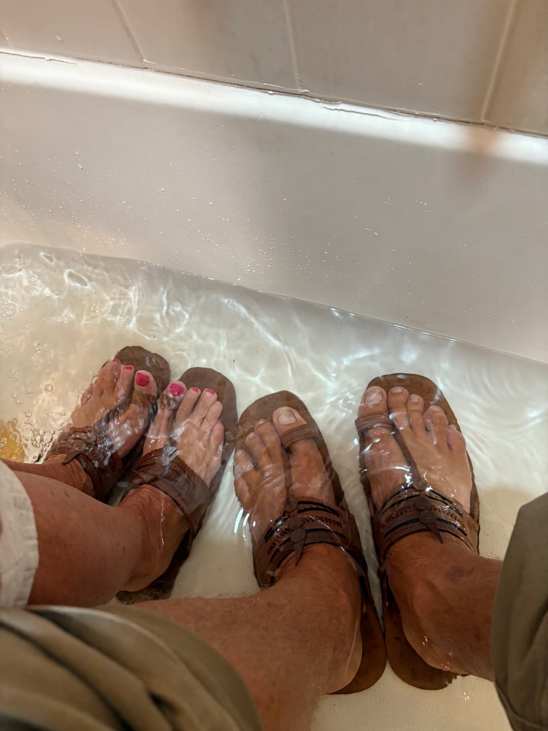 Customer photo review of Water Buffalo Sandals