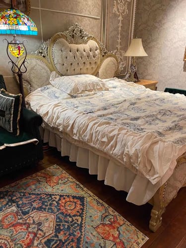 Customer photo review of Courtly Blue Quilt Cover Set