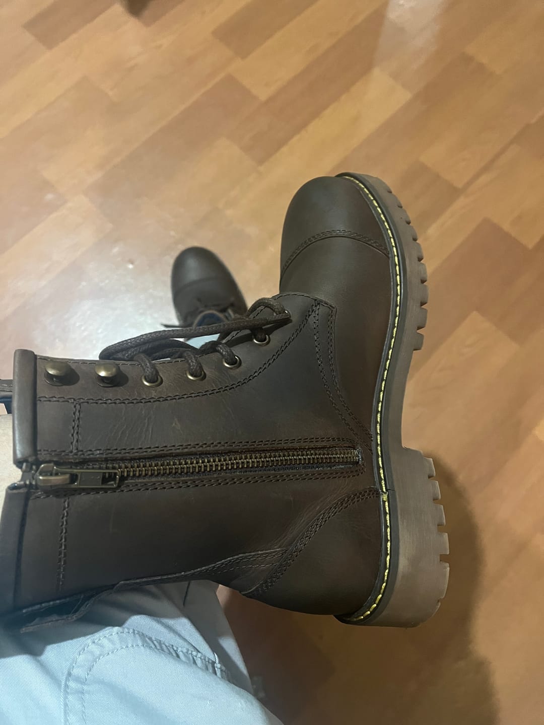 Customer photo review of boots brute mocha