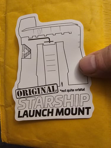 Customer photo review of Original Launch Mount - Tribute Sticker