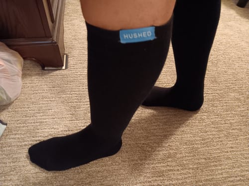 Customer photo review of Performance Eucalyptus Compression Socks