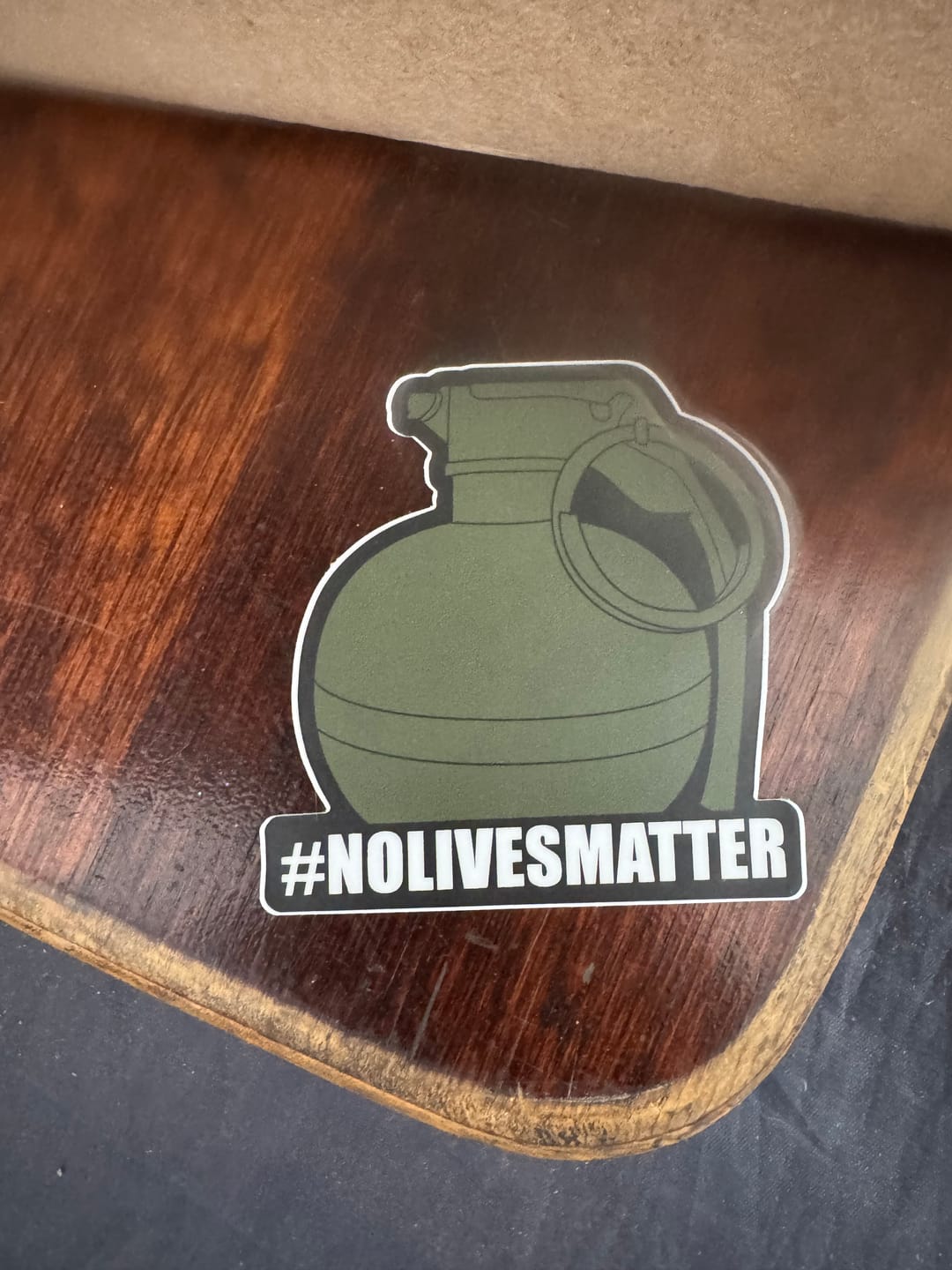 Customer photo review of #NOLIVESMATTER Stickers