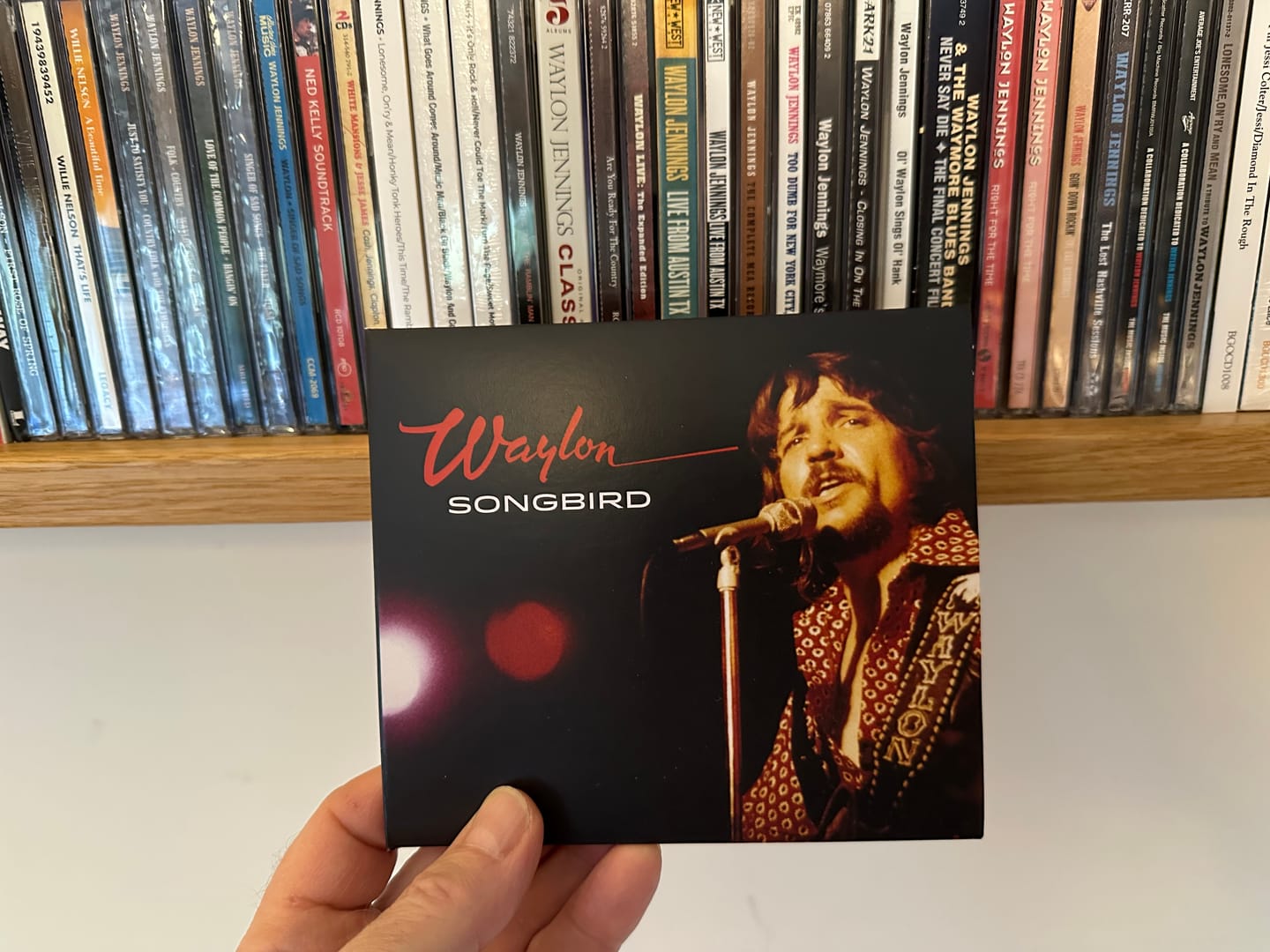 Customer photo review of Waylon Jennings "Songbird" CD Pre-Order