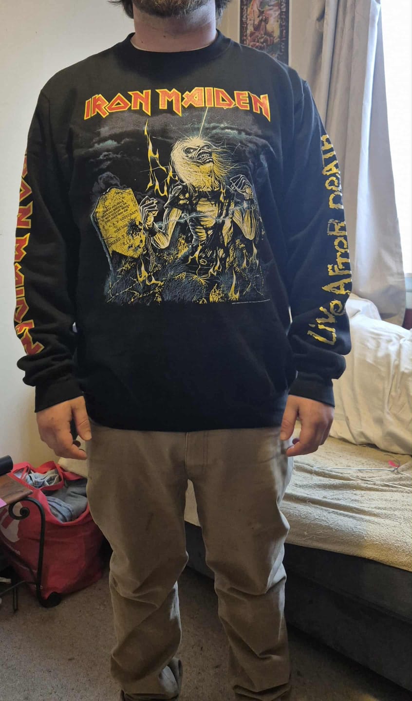 Customer photo review of Iron Maiden - Live After Death - Crewneck Sweater