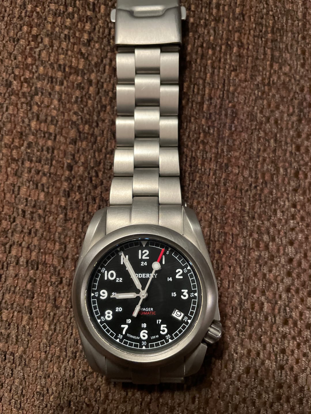 Customer photo review of 3-link Titanium Bracelet | 22mm lug width,Fits only for Voyager Watch