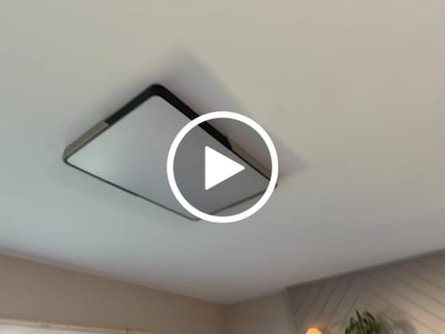 Customer video review of Rectangle LED Flush Mount Light