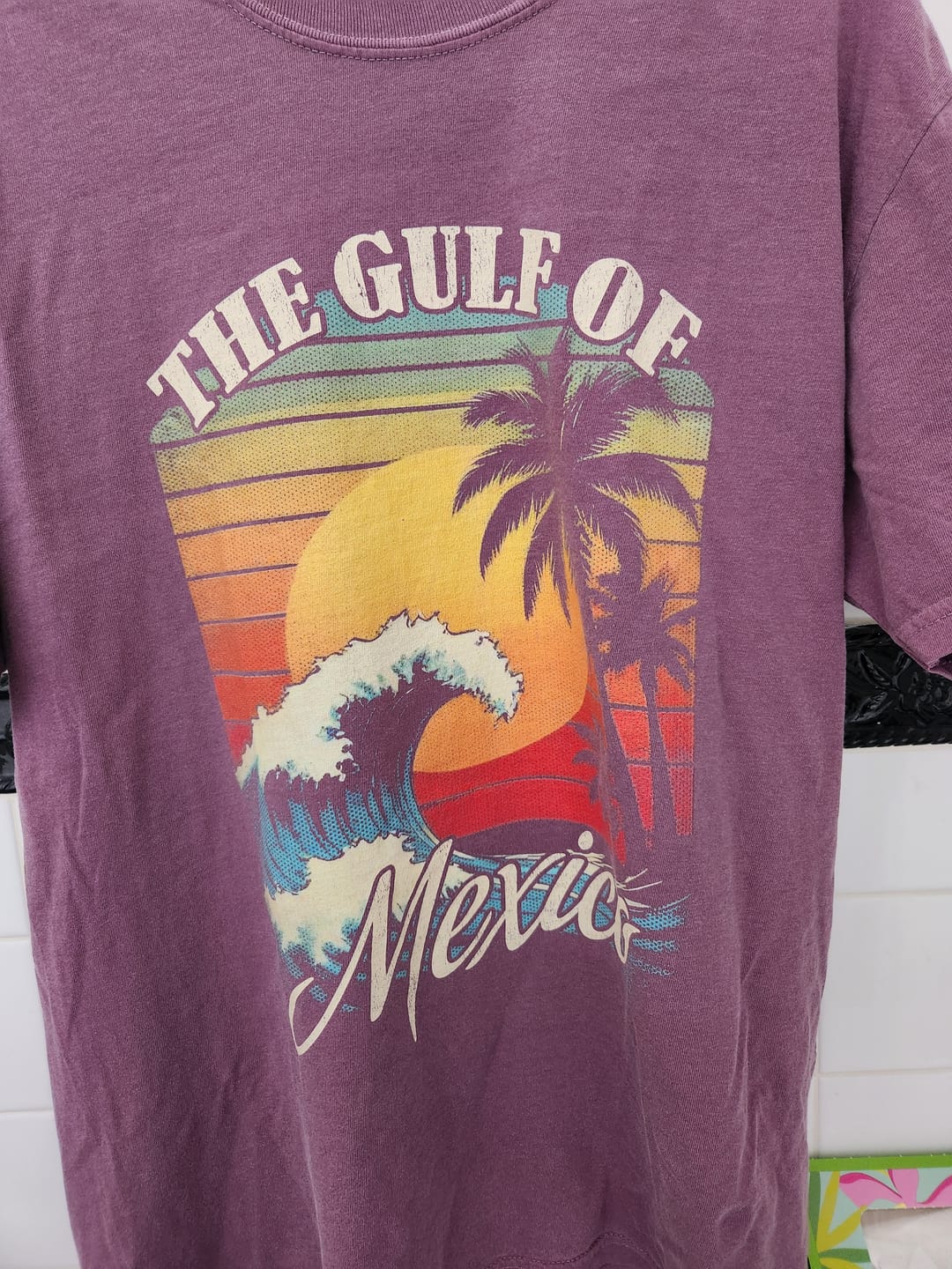 Customer photo review of Gulf of Mexico "Retro Wave" Comfort Colors T-Shirt