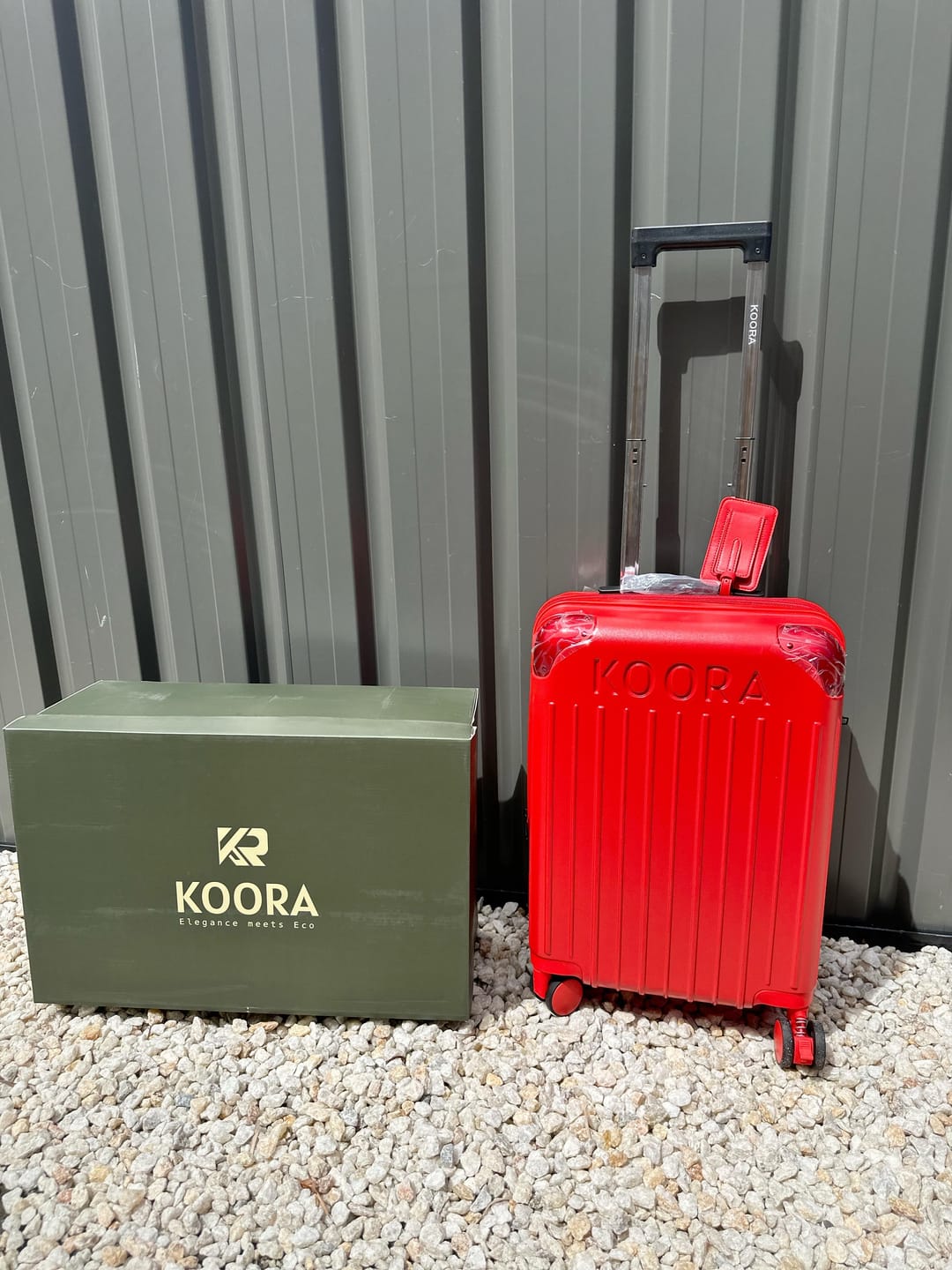 Customer photo review of Eco Lite Expandable Carry On | Red