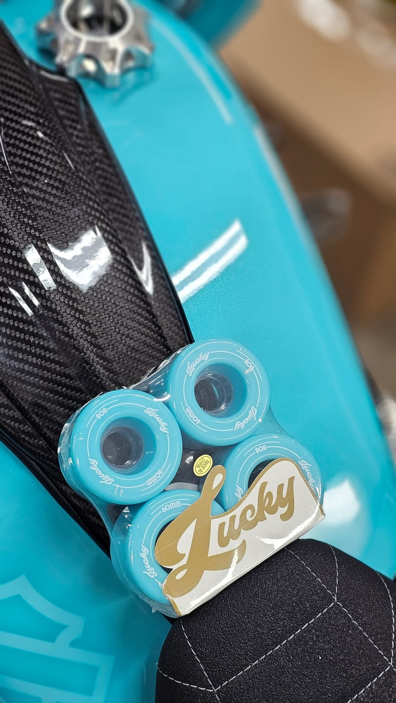 Customer photo review of Lucky Wheels - Tiffany Moon Cakes - 60mm / 80a (Set of 4 Wheels)