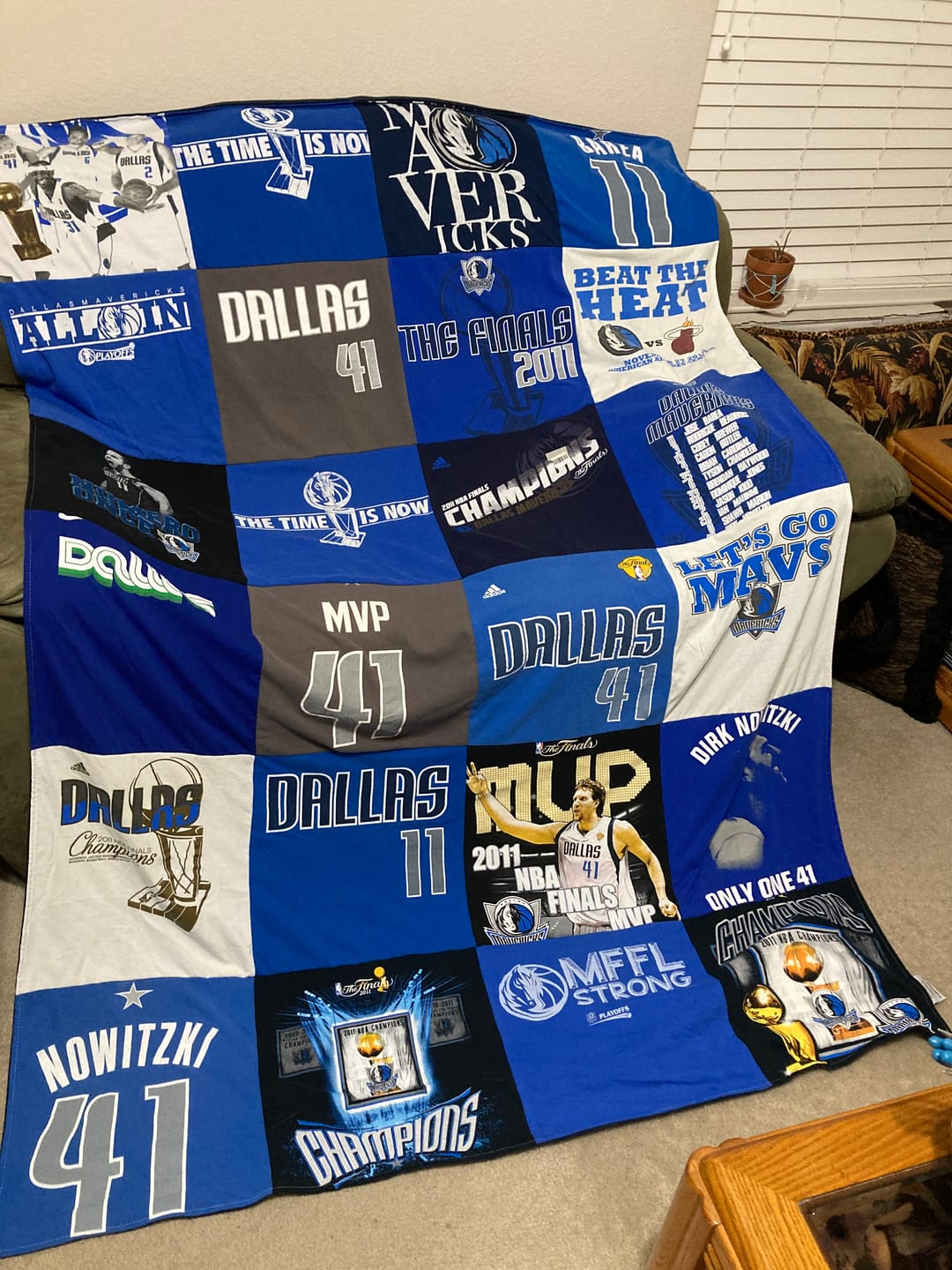 Customer photo review of Quilts for Large and XL T-Shirts