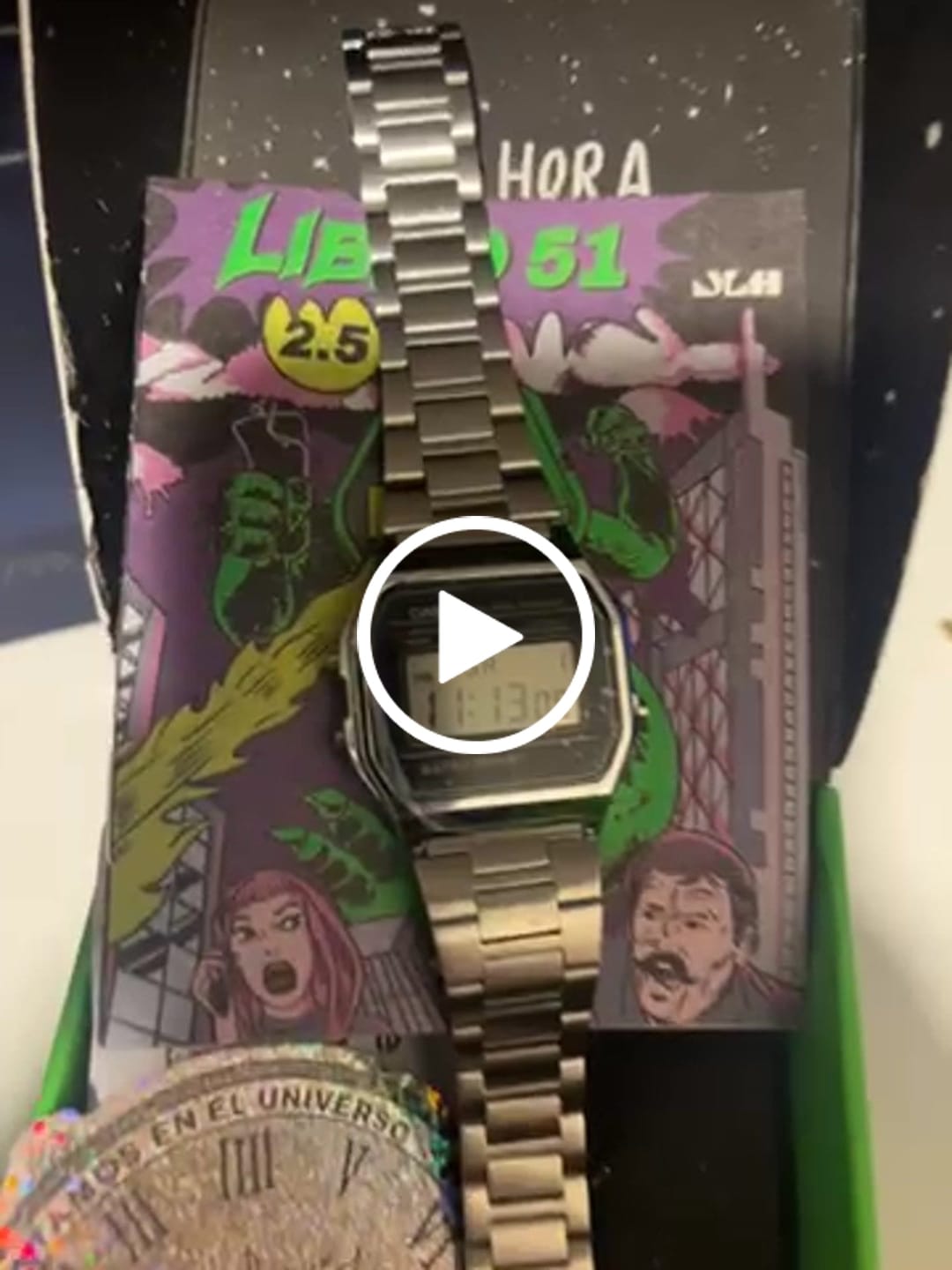 Customer video review of Reloj Casio Vintage A158WA-1DF Azul/Plateado