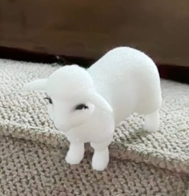 Customer photo review of Cloudy White PETG Filament 1.75mm 1kg