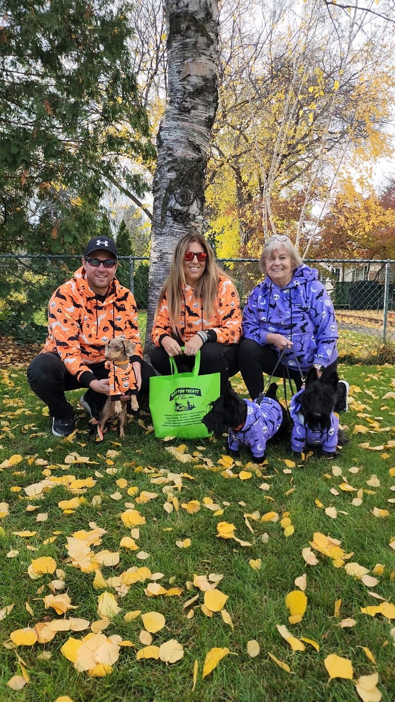 Customer photo review of Halloween Dog Hoodies (Limited Edition)
